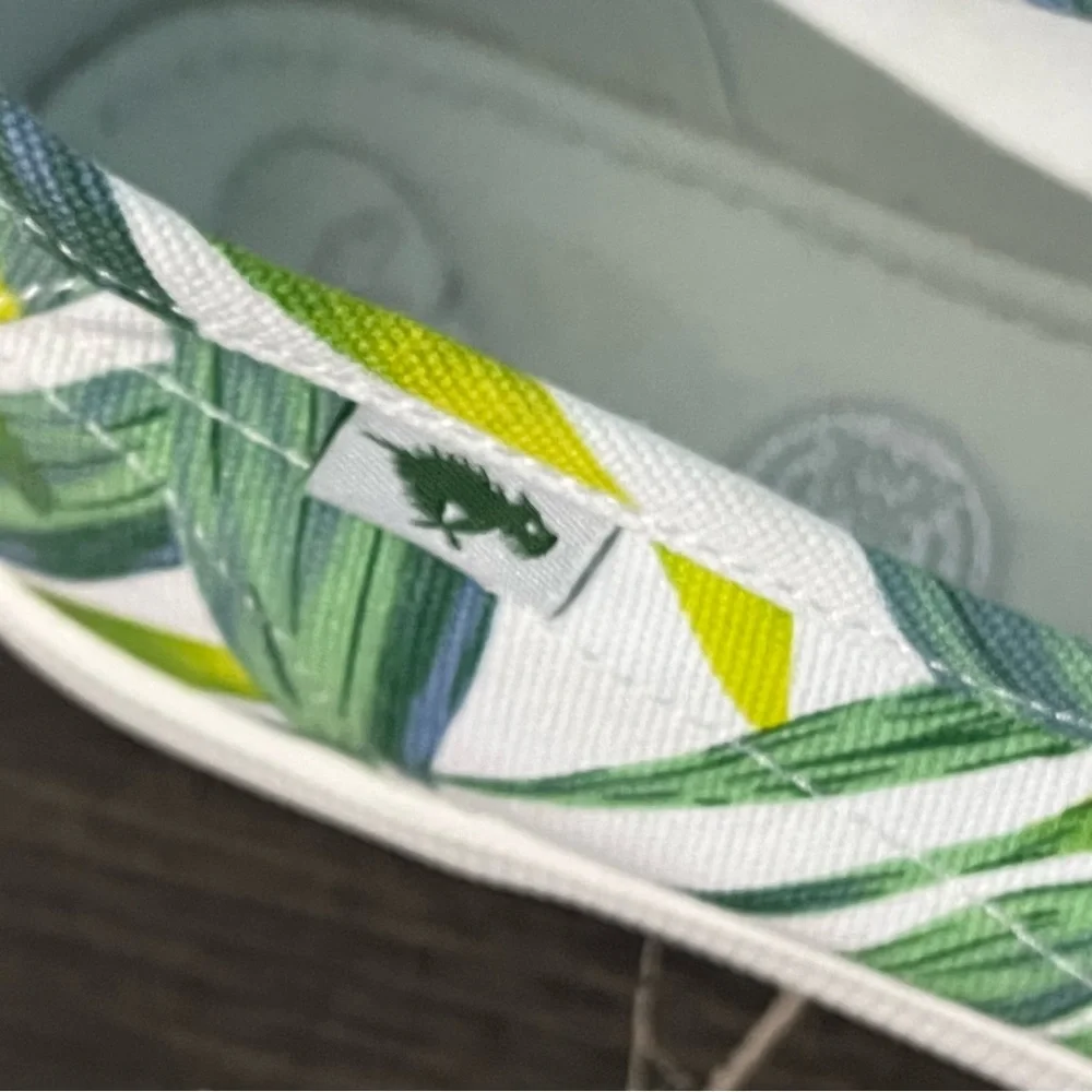 NWOT Rocket Dog Jazzin Green/White Palm Print Cotton Sneakers Size 11 - Picture 5 of 10